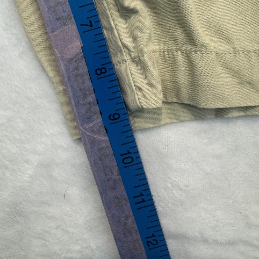 Polo Ralph Lauren Mens Tyler Shorts Khaki Tan Pleated Chino Cotton Size 38